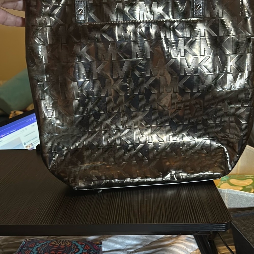 REHAB Michael Kors Shimmering Bronze Tote-Gently loved